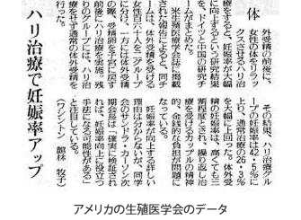 アメリカの生殖医学会のデータ